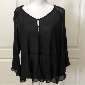 H&M Blouse with Embroidery on Sleeves